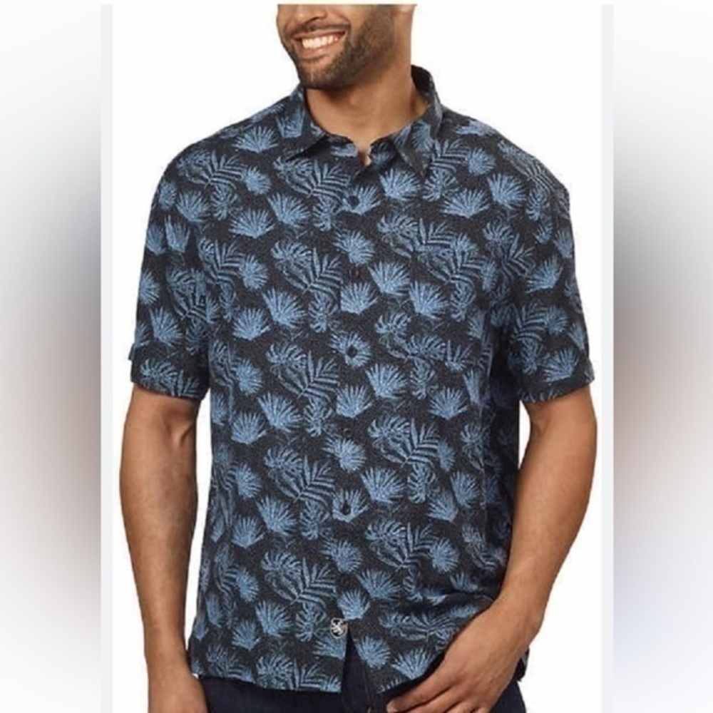 NWT Nat Nast Navy Silk Blend Shirt XL